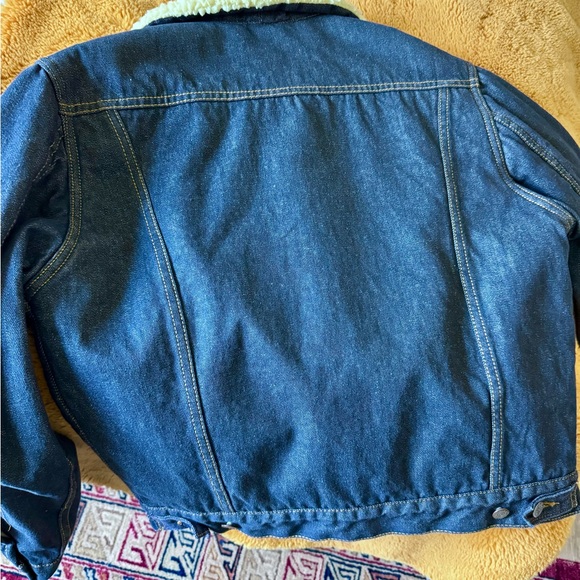Genuine Vintage Roebucks Denim Sherpa Jacket - Picture 4 of 5